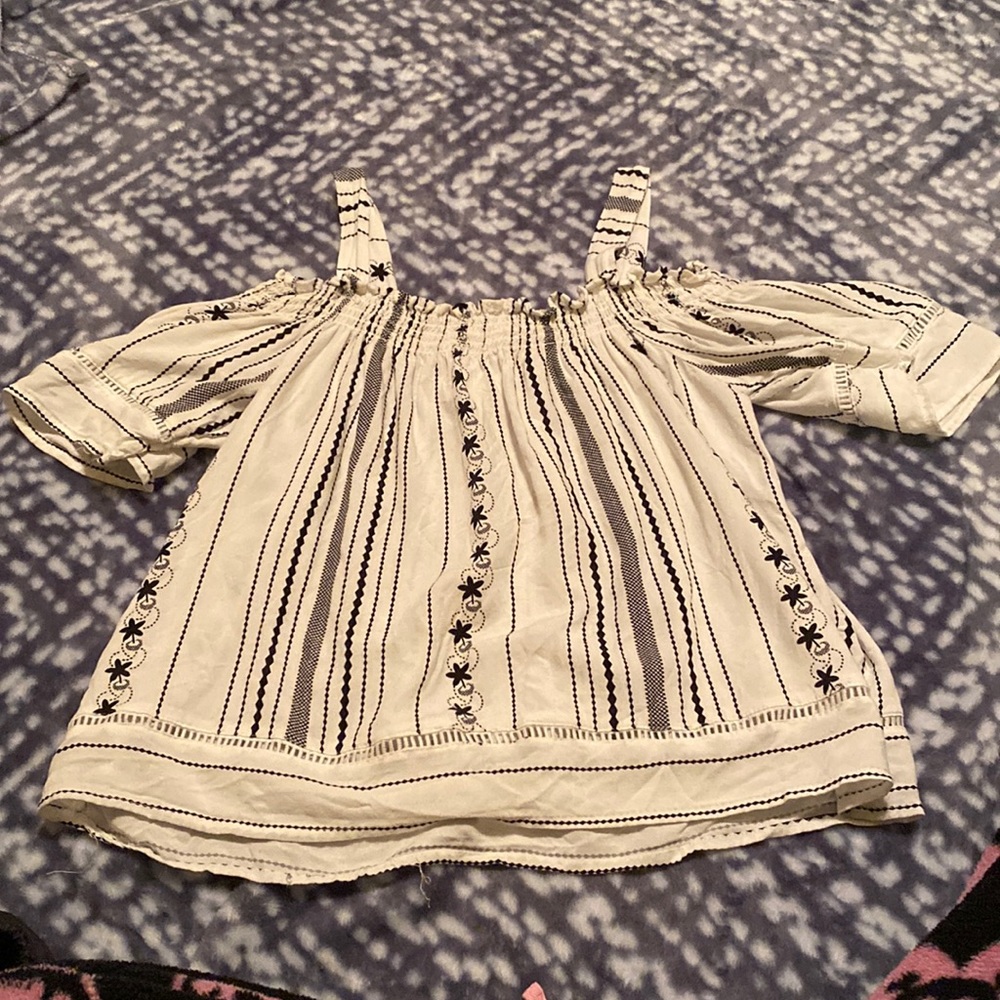 White off shoulder blouse!